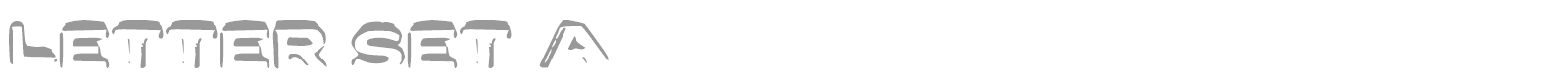 Letter Set A font preview